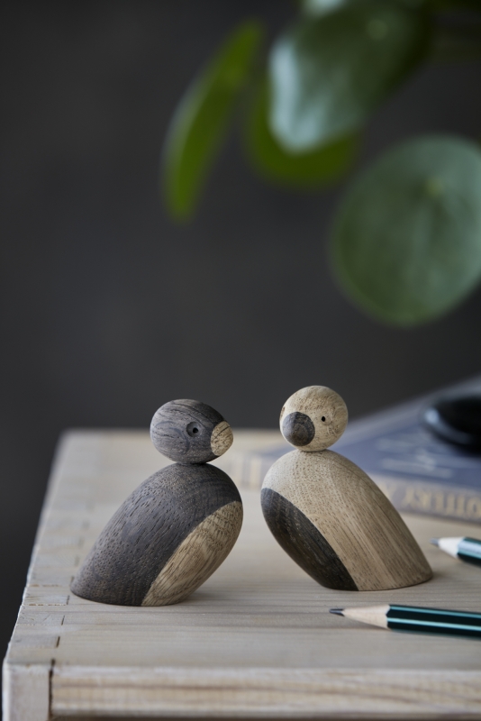 Kay Bojesen Year Bird Birk 2026 H12.5 cm m&oslash;rk gr&oslash;n